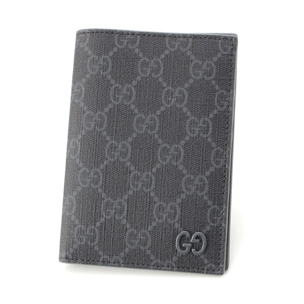 Gucci GG Supreme Canvas Passport Case Gray